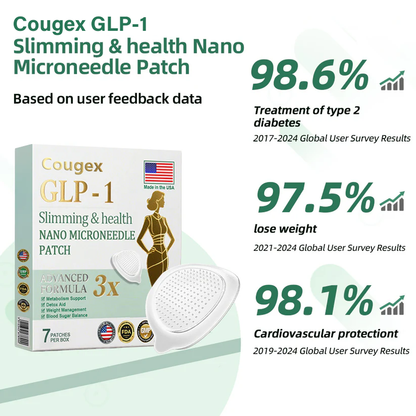 Cougex® Nano-Microneedle Wellness Patch | Curbs Cravings + Sustained Release | USA-Made